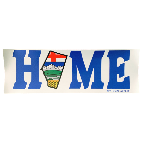 My Home Apparel Sticker Alberta HOME Bumper Sticker/Decal