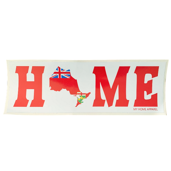 rectangular Sticker Ontario HOME Bumper Sticker/Decal