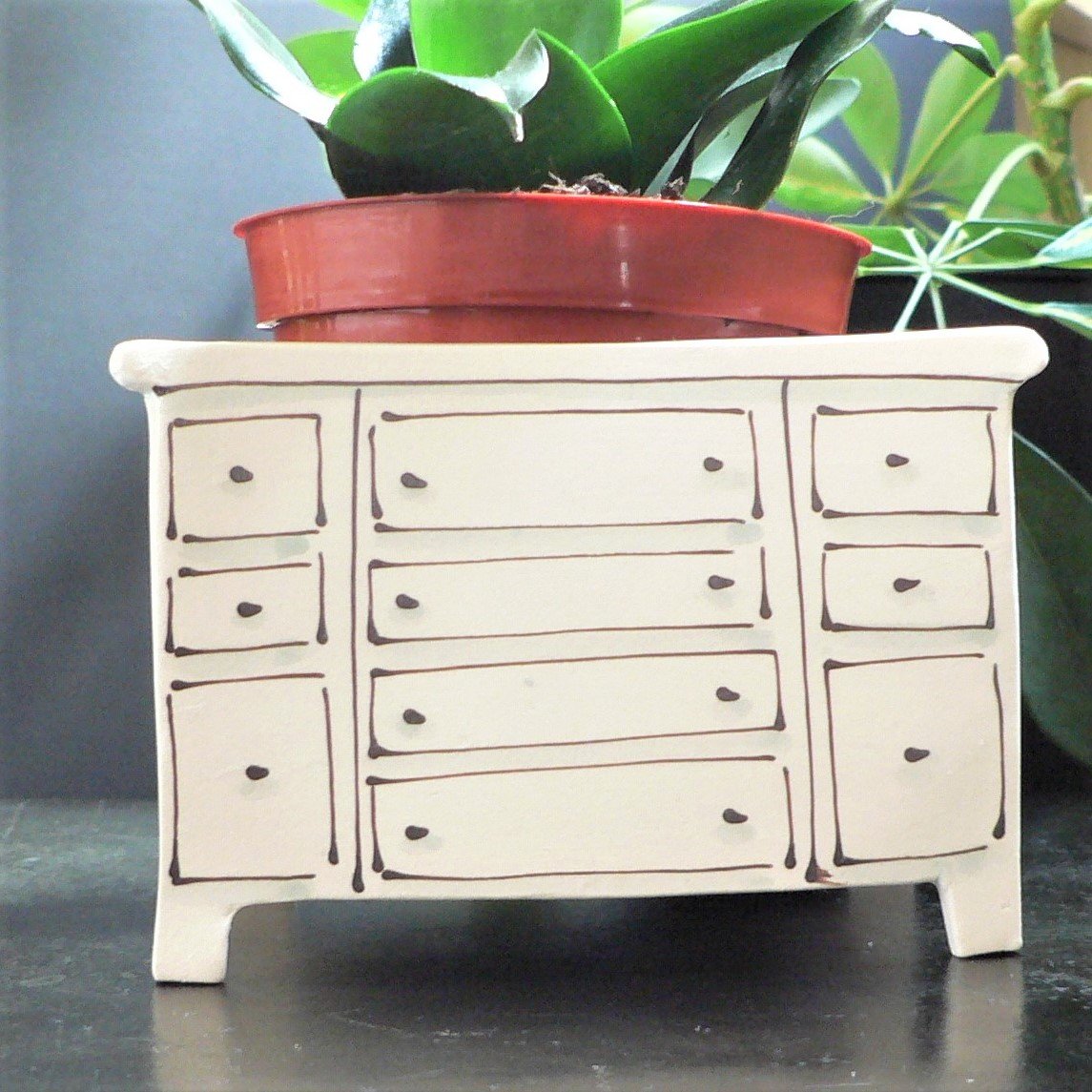 Julie Richard Accessory Large Dresser Ceramic Planter