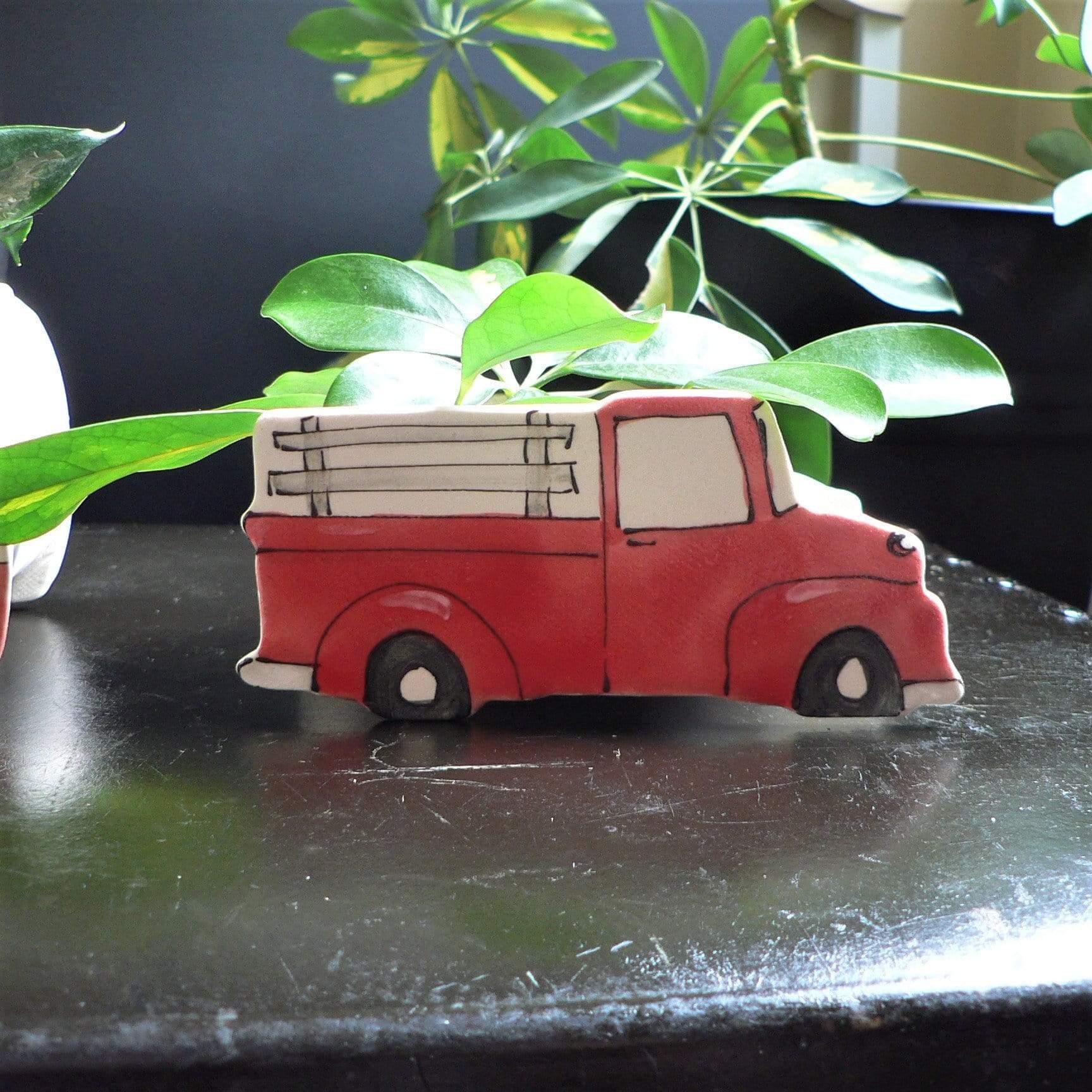 Julie Richard Accessory Vintage Red Pickup Vintage Pickup Ceramic Planter