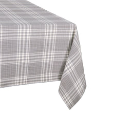 Load image into Gallery viewer, Grey plaid corner of a table cloth
