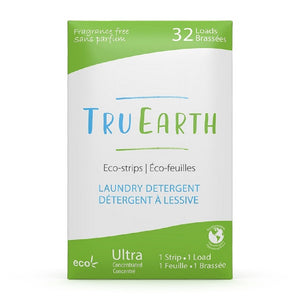 Front of Tru Earth green and white package