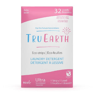 Front of Tru Earth pink and white package