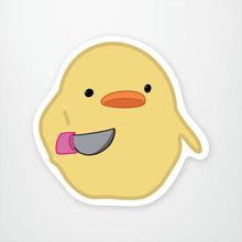 Load image into Gallery viewer, cute yellow bird holding a knife
