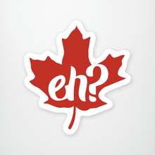 Load image into Gallery viewer, red maple leaf with white lettering
