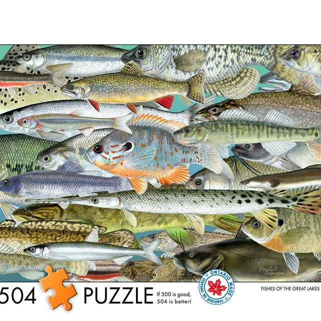 school of fish picture for a puzzle on white background