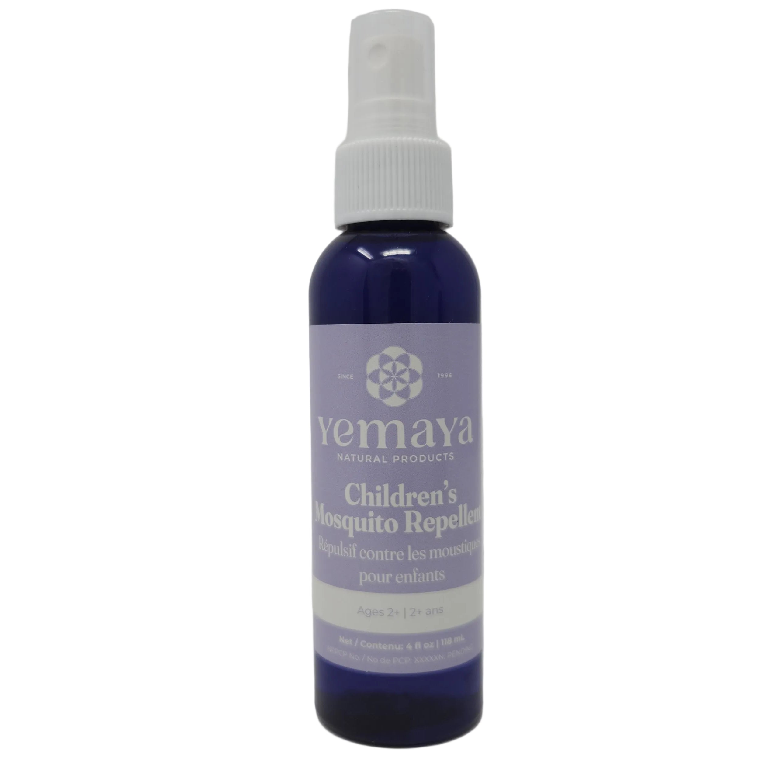 Bottle of Viamax Children's Repepilator on a gray background