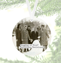 Load image into Gallery viewer, black and white photo, 1950&#39;s, of a group of 6 women outside in the winter
