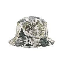 Load image into Gallery viewer, Bucket hat with nature inspired over all green fern print
