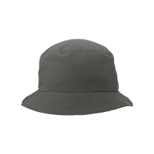 Load image into Gallery viewer, Wolf grey coloured nylon bucket hat on white background
