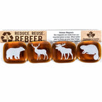  Accessory Animal / dark brown Magnet Sets with white graphics