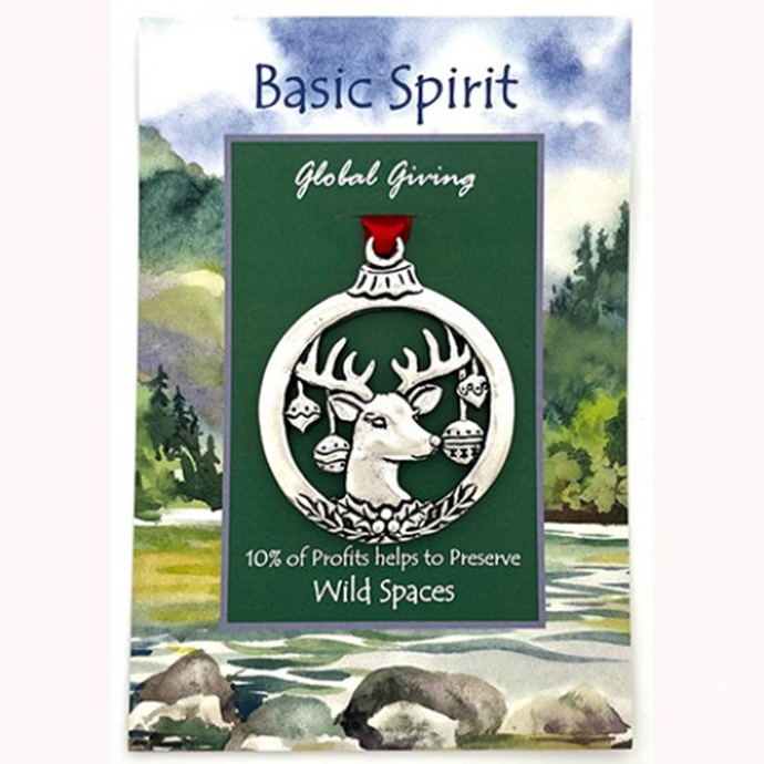 Basic Spirit Canada Christmas ornament Deer Pewter Christmas Ornaments