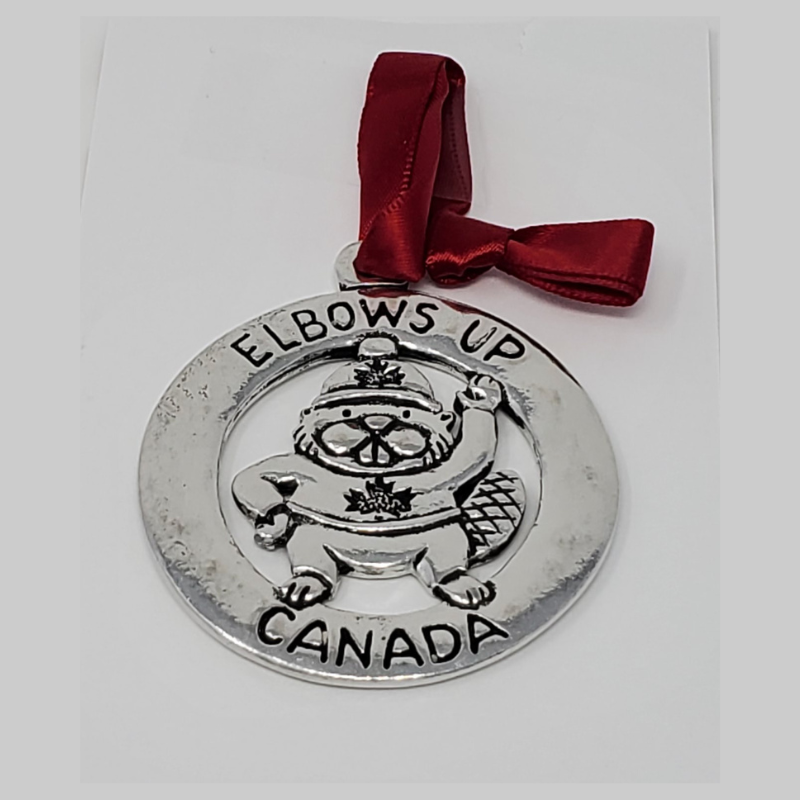 Basic Spirit Canada Christmas ornament Elbows Up Pewter Ornament Elbows Up