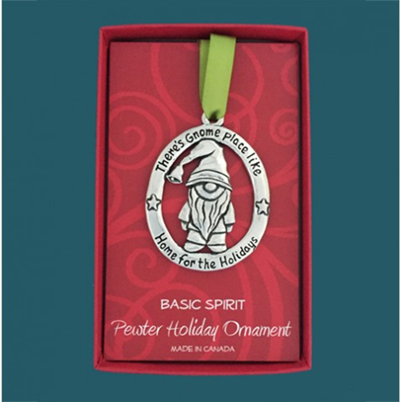 Basic Spirit Canada Christmas ornament Gnome Pewter Christmas Ornaments