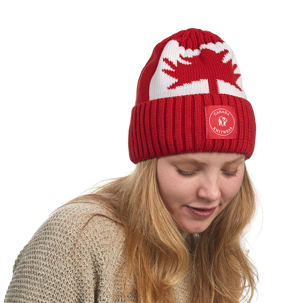 Canadian Knitwear Winter Hat Maple Leaf Cotton Toques-winter hats