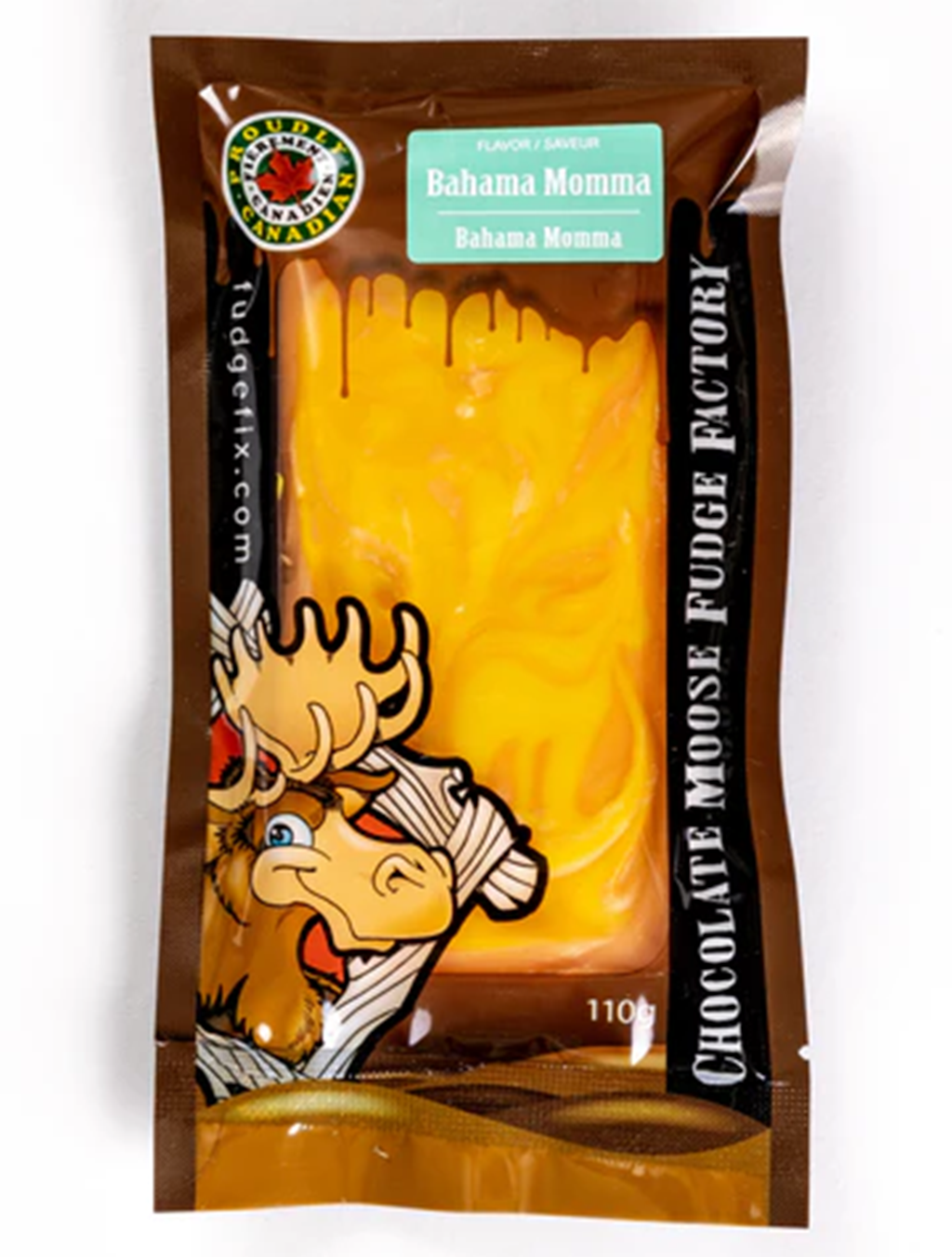 Chocolate Moose Fudge Factory Candy Bahama Mama - 110g Fudge Bar