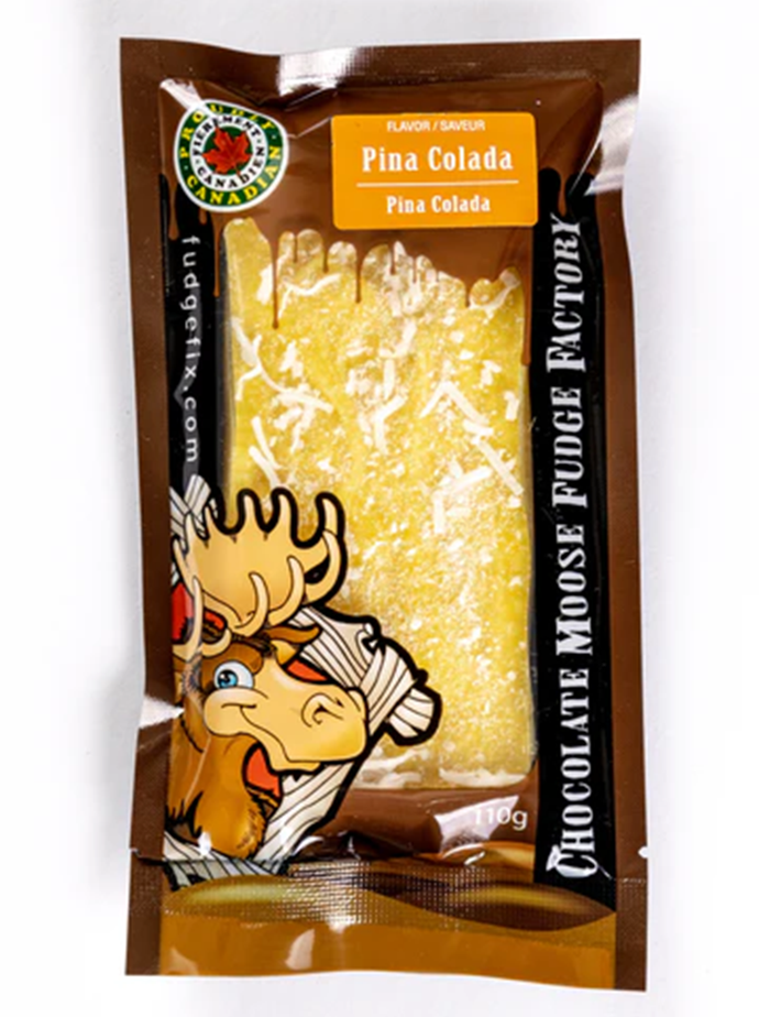 Chocolate Moose Fudge Factory Candy Pina Colada - 110g Fudge Bar