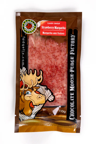 Chocolate Moose Fudge Factory Candy Strawberry Margarita - 110g Fudge Bar