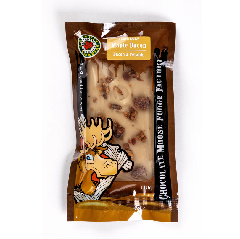 Chocolate Moose Fudge Factory Pantry Maple Bacon- 110g Fudge Bar