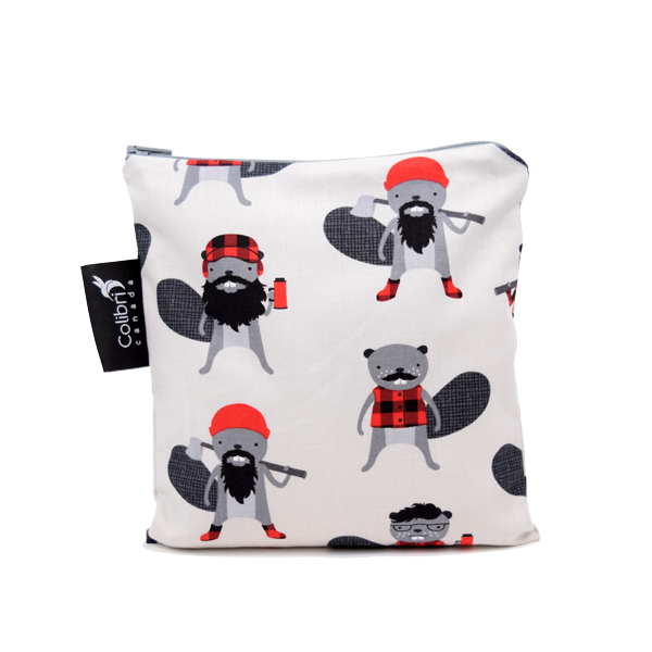 Colibri Canada Beavers Reusable Snack Bag - Large
