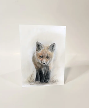 Load image into Gallery viewer, Fox walking towards you Animal Print Greeting Cards
