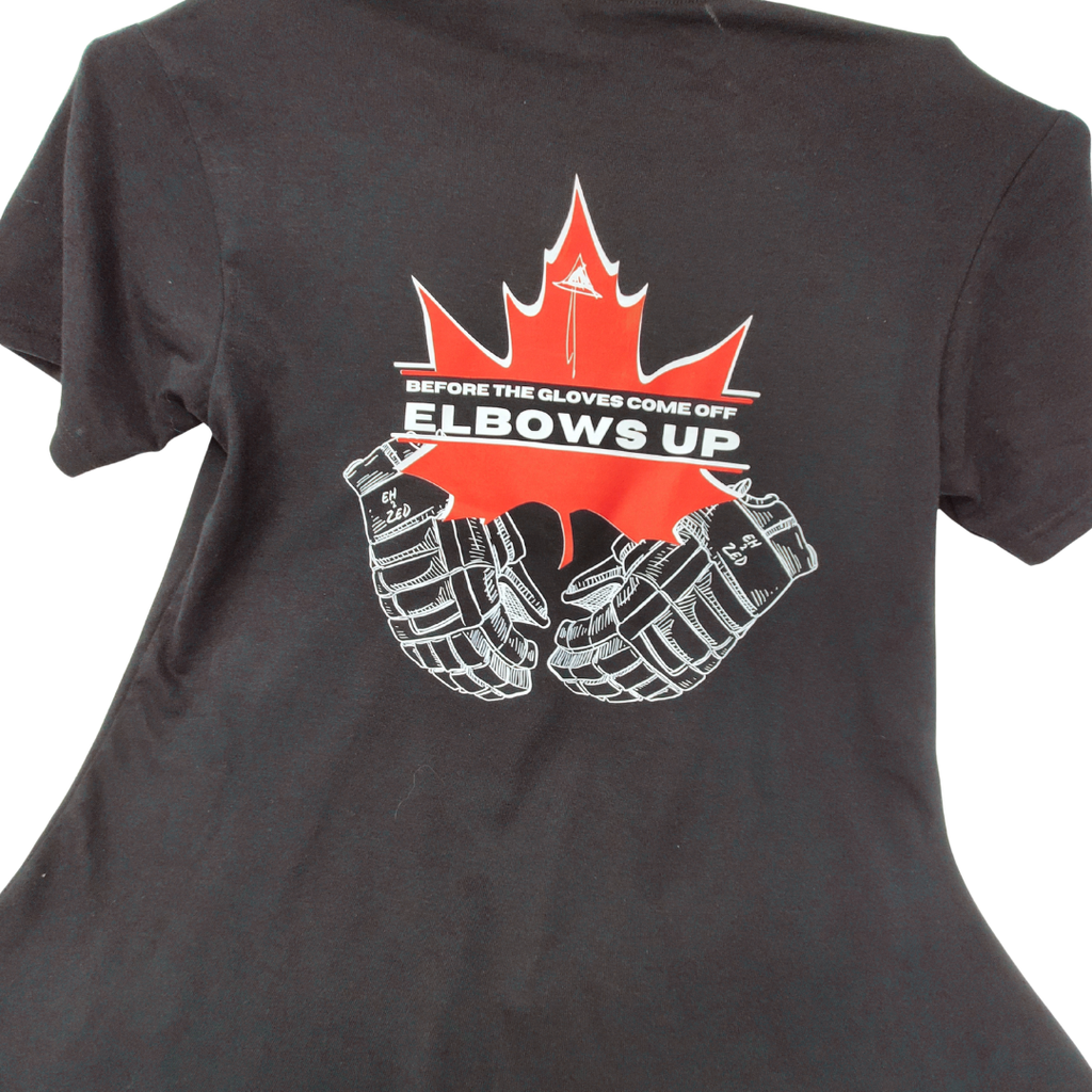 EH-2-ZED T-Shirt (Graphic) - Unisex Black / S / Black Gloves Elbows Up T-Shirt