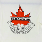 EH-2-ZED T-Shirt (Graphic) - Unisex White / S / Black Gloves Elbows Up T-Shirt