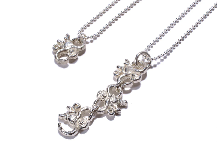 Even Design necklace 3 monkeys Monkey Sterling Silver Necklace