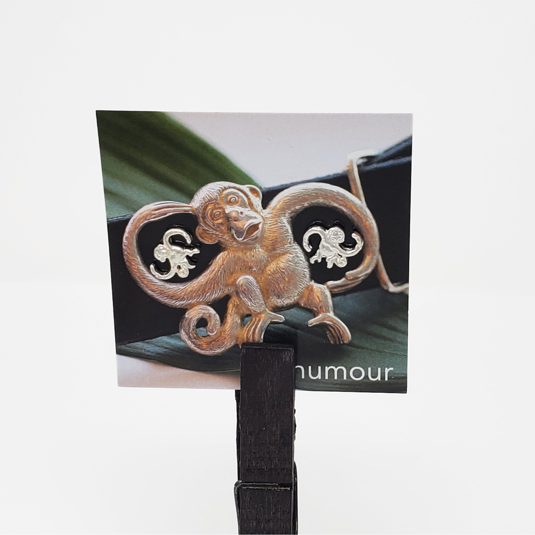 Even Design ring Monkey Sterling Silver Earrings