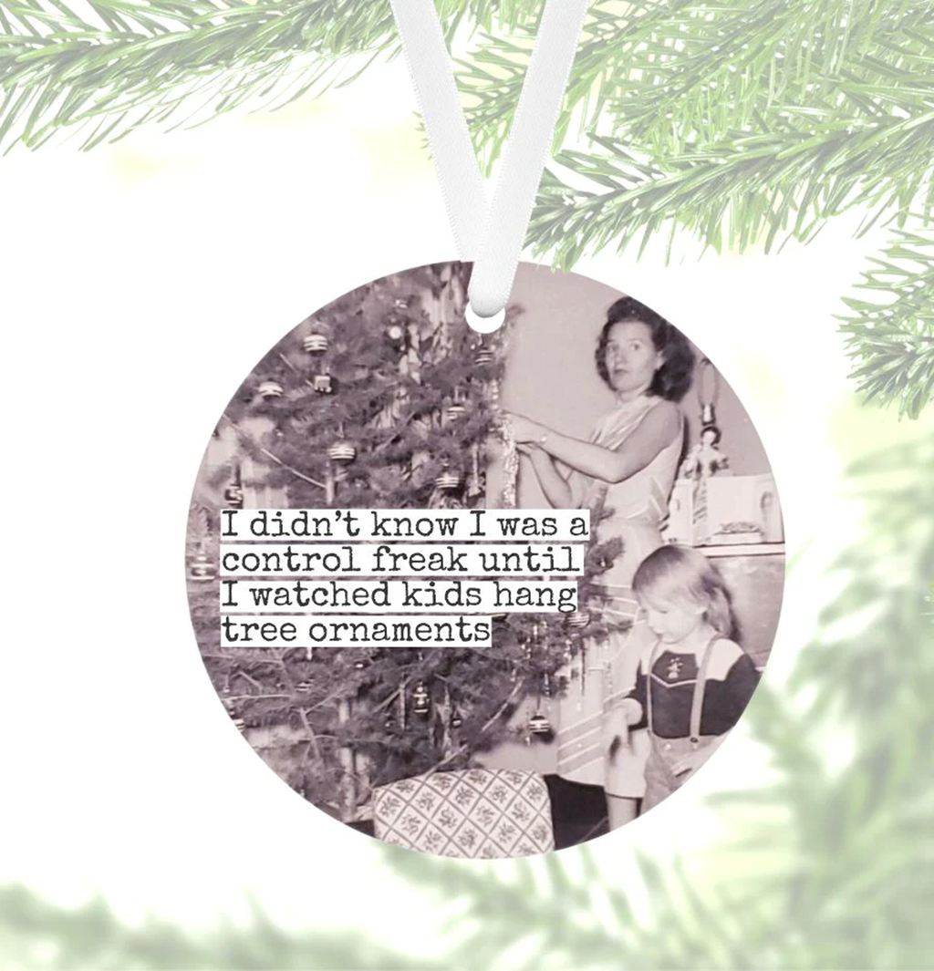 Giftologie Christmas ornament I didn't know I was a control freak until I watched kids hang tree ornaments. Christmas Ornaments