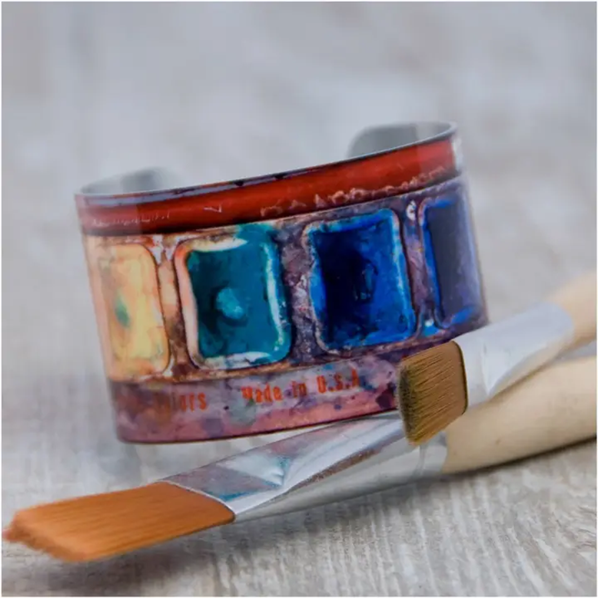 Giftologie jewellery Lrg / The question isn't who is going to let me; it's who is going to stop me. Large Cuff Bracelet