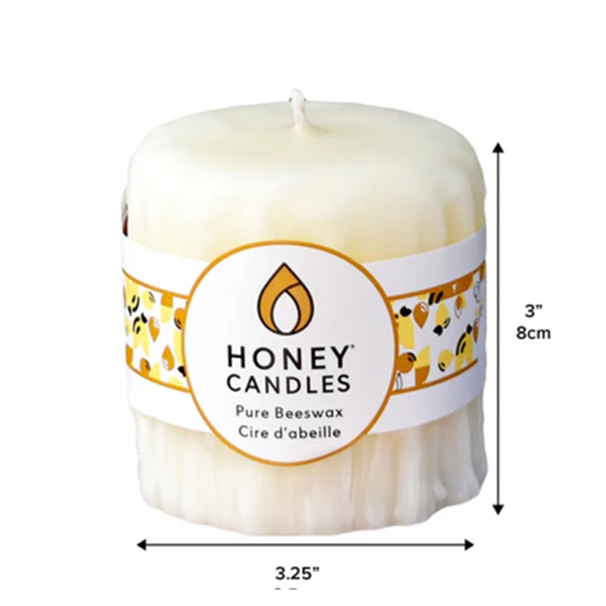 Honey Candles Accessory Pearl Beeswax Heritage Drip Pillar Candle