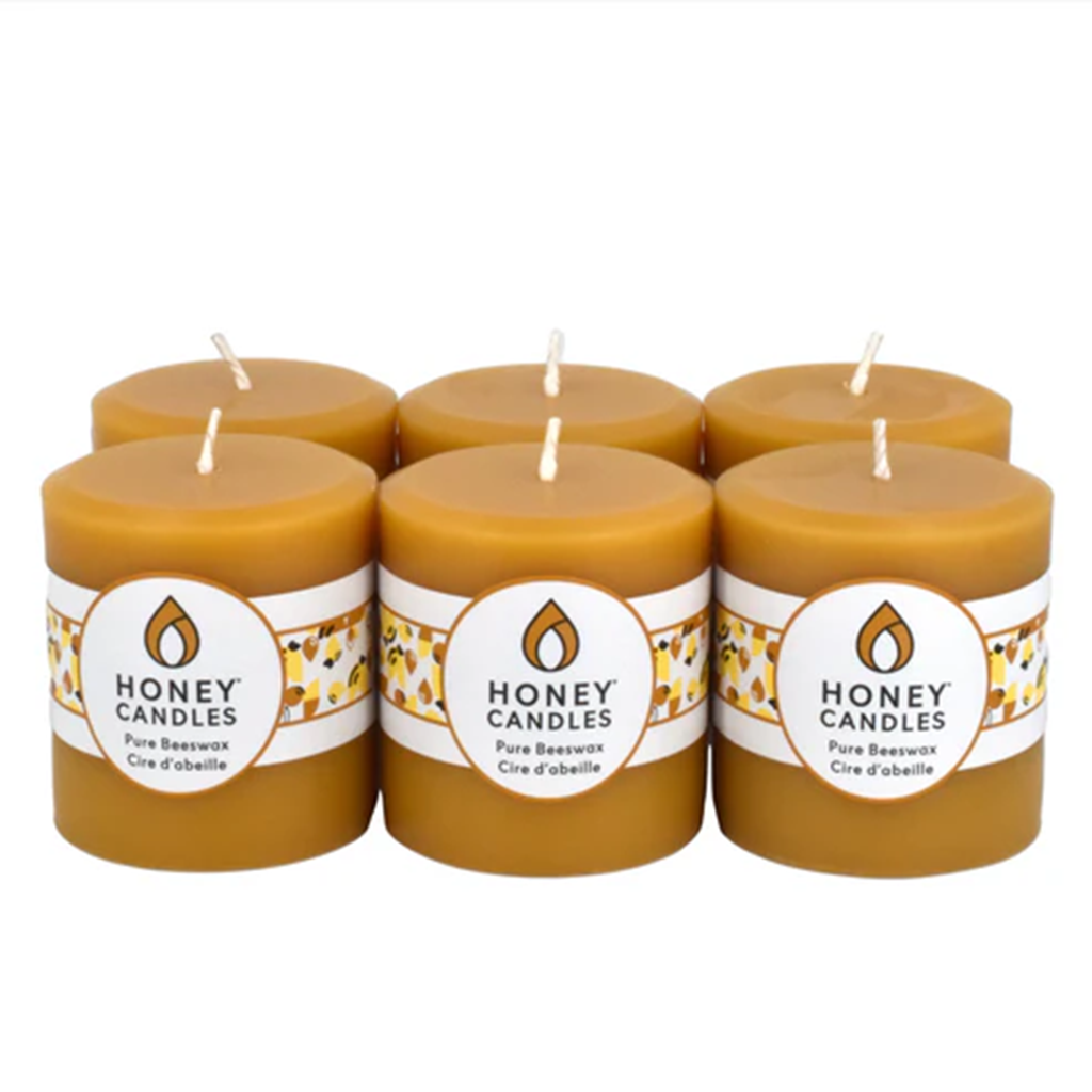 Honey Candles Accessory Round Natural Beeswax Pillar Candle