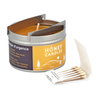 Honey Candles candle Natural Beeswax Emergency Candle Tin