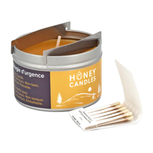 Load image into Gallery viewer, Honey Candles candle Natural Beeswax Emergency Candle Tin
