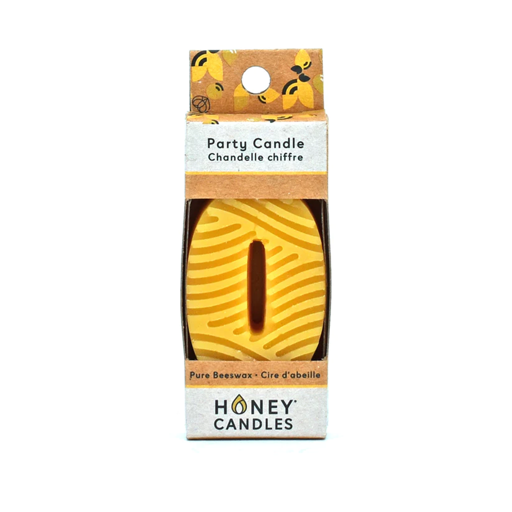 Honey Candles celebrations Natural / 0 Number Candles