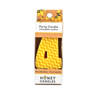 Honey Candles celebrations Natural / 4 Number Candles