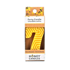 Honey Candles celebrations Natural / 7 Number Candles