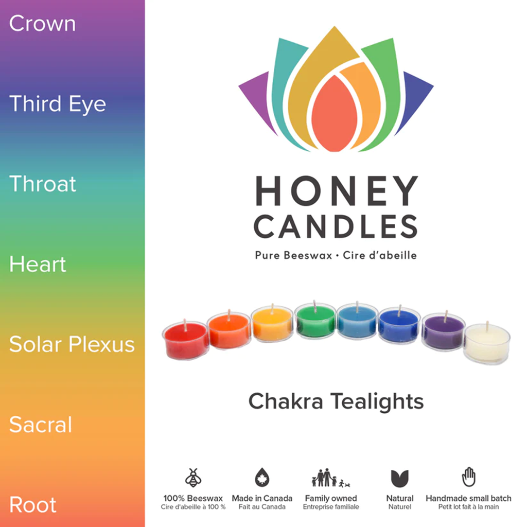 Honey Candles Tealights Chakra Beeswax Tealight Candles