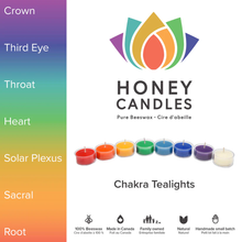 Load image into Gallery viewer, Honey Candles Tealights Chakra Beeswax Tealight Candles
