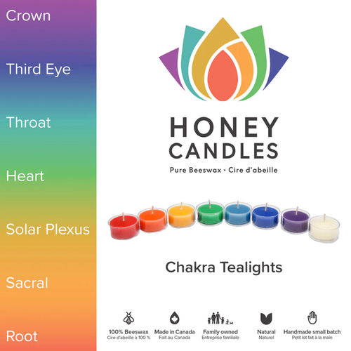 Honey Candles Tealights Chakra Beeswax Tealight Candles