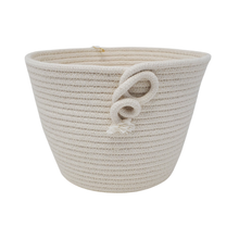 Load image into Gallery viewer, Ima Rein Maker Accessory 3.5&quot;x4&quot;h / Natural / Piggy Tail Knot Rope Bowls - Single Colour
