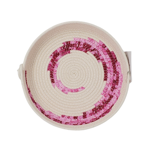 Ima Rein Maker Accessory 6" base / Natural & Pink Wave / Classic Rope Bowls