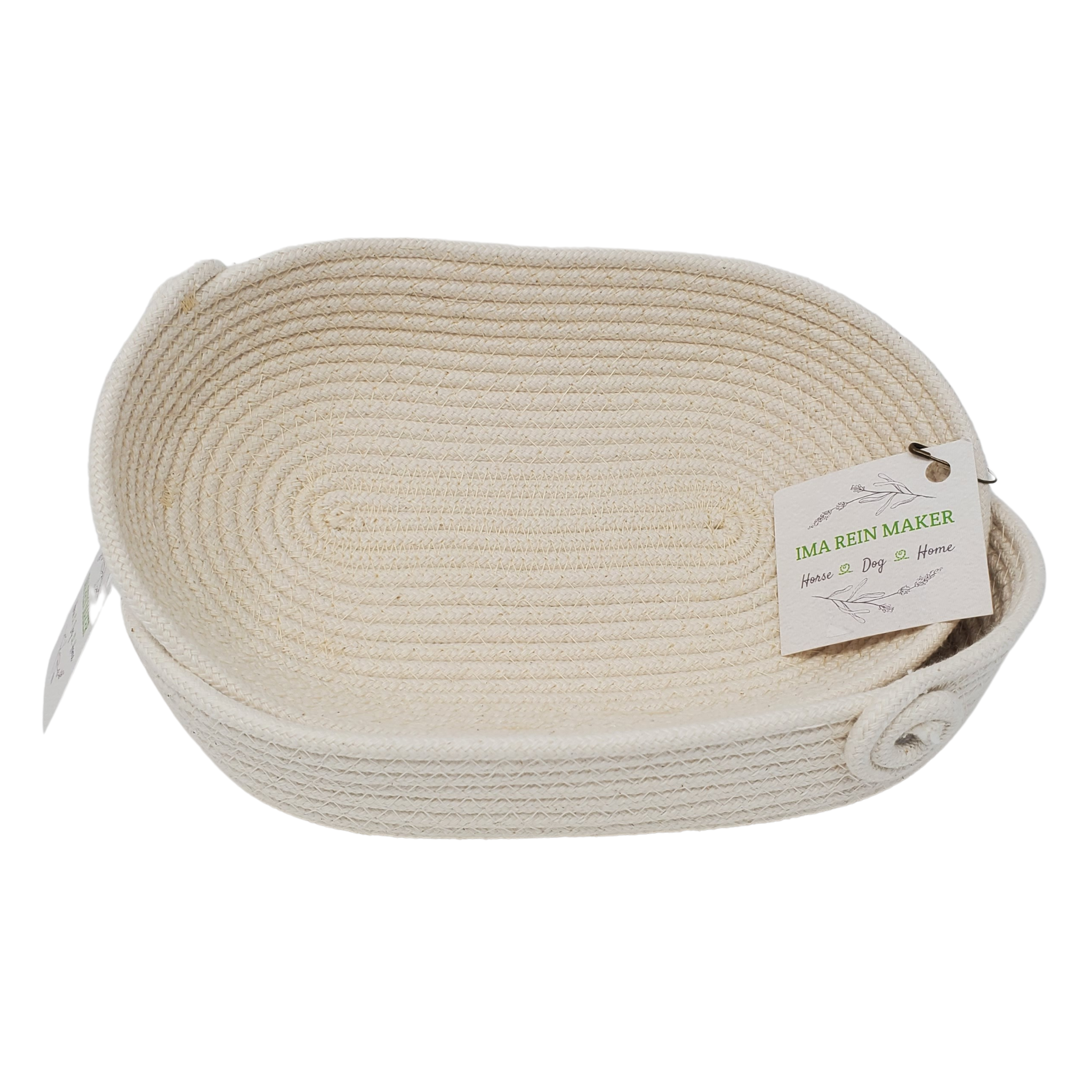 Ima Rein Maker Accessory 7"X3"x1.25" / Natural / Oval/Classic Rope Bowls - Single Colour