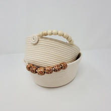 Load image into Gallery viewer, Ima Rein Maker RV Accessory 6&quot; base / Natural / Beaded handle Rope Bowls
