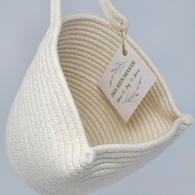 Load image into Gallery viewer, Hand Made Hanging Cotton Rope Storage Pocket
