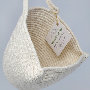 Hand Made Hanging Cotton Rope Storage Pocket