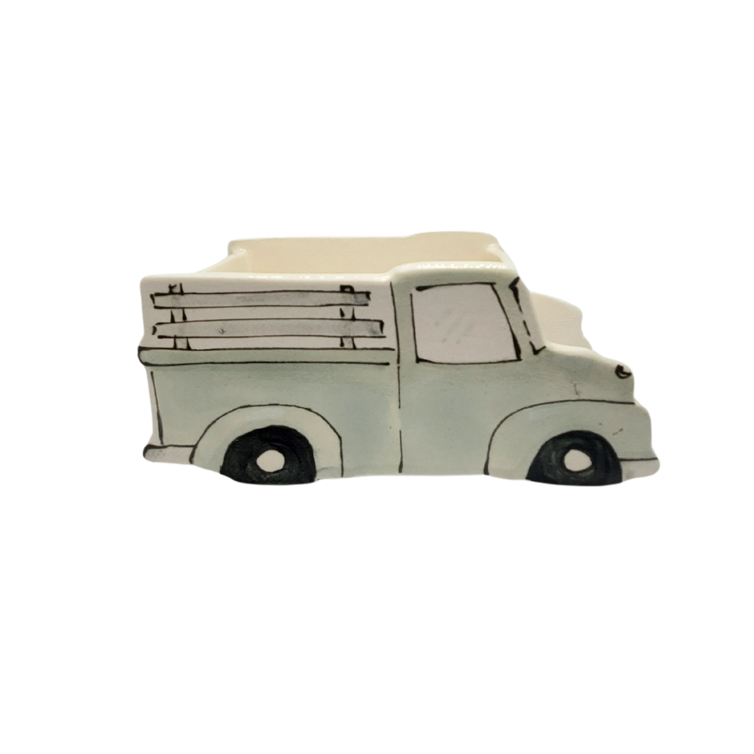 Julie Richard Accessory Vintage Green Pickup Vintage  Pickup Ceramic Planter