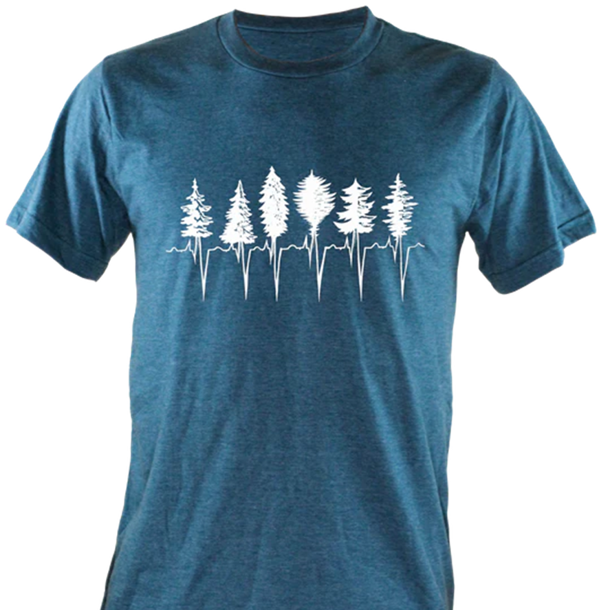 Kindred Coast Clothing medium - classic cut / Treeline-Heather gr Kindred Coast Unisex T Shirts - Treeline