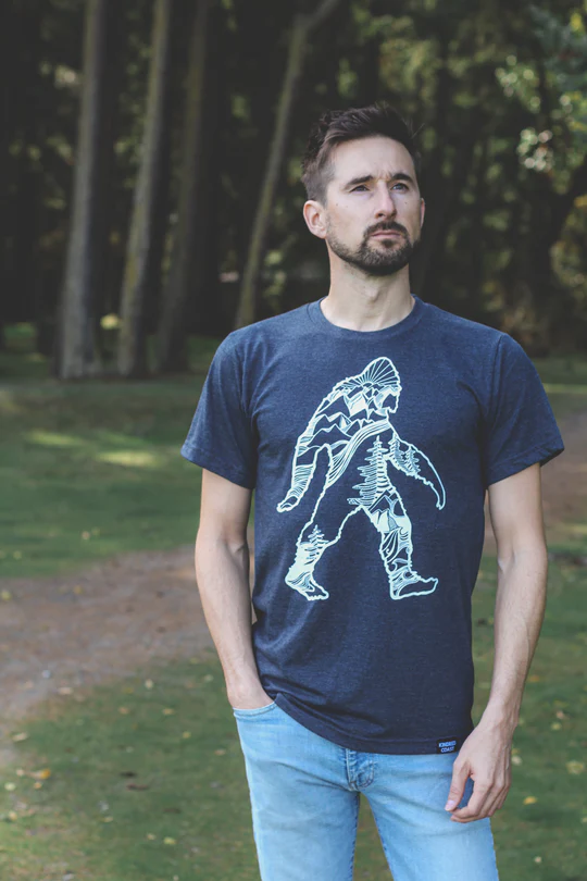 Kindred Coast Clothing medium / Heather Blue Kindred Coast Unisex T- Shirt - Big Sasquatch